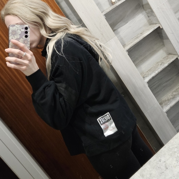 DIESEL mesh and rings hoodie - Picture 8 of 9